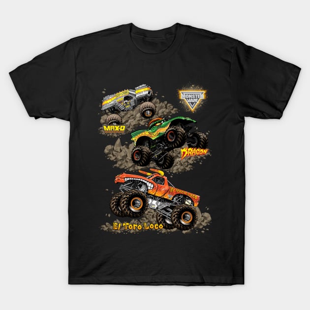 The Three of Fighter T-Shirt by rickyrickbob